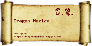 Dragan Marica névjegykártya